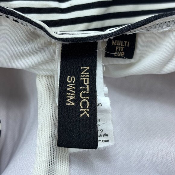 Niptuck Swim Striped One-Piece Swimsuit Multi-Fit Cup Womens Size US 8 - Picture 3 of 9